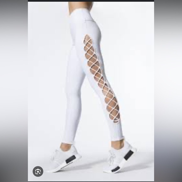 NWT ALO Yoga interlace legging cloud Small - Picture 2 of 4